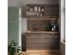 Online Vicco R-Line Küchenzeile /Goldkraft Eiche 140 cm AP Eiche ohne E-Geräte Edelgrau