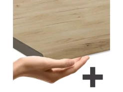 Vicco R-Line Küchenzeile /Weiß 350 cm mit HochschrankAP Eiche ohne E-Geräte Einbauküchen