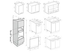 Best Vicco R-Line Küchenzeile Sonoma/Weiß 300 cm mit HochschrankAP Eiche ohne E-Geräte Sonoma-Weiß
