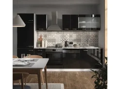 Vicco R-Line Küche /Weiß 300 cm AP Anthrazit ohne E-Geräte Küchenschränke|Einbauküchen