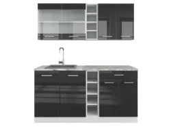 Vicco R-Line Singleküche /Weiß 160 cm ohne Arbeitsplatte ohne E-Geräte Single-Küchen