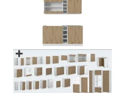 Best Vicco R-Line Singleküche /Weiß 160 cm AP Anthrazit ohne E-Geräte Single-Küchen|Einbauküchen