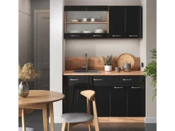 Sale Vicco R-Line Singleküche /Goldkraft Eiche 140 cm AP Anthrazit ohne E-Geräte Single-Küchen