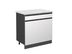 Sale Vicco Schubladenunterschrank R-Line Schubladenschrank für die Küche 80 cm AP Marmor Kücheninseln