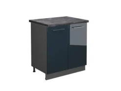 Online Vicco Spülenunterschrank Fame-Line Hochglanz/Anthrazit 80 cm AP Anthrazit Single-Küchen|Pantryküchen