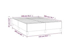 Best vidaXL Bettgestell Schwarz 140x200 cm Samt Modell 21398573