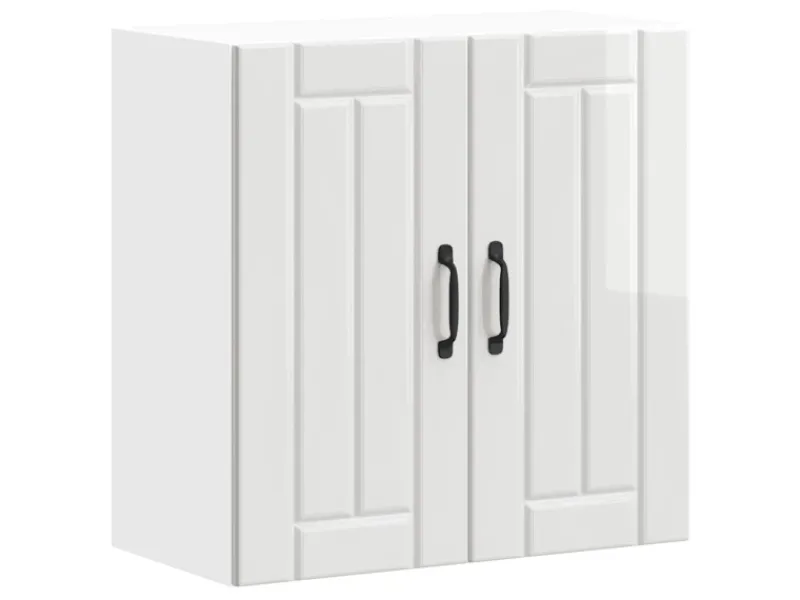 Discount vidaXL Küchen-Hängeschrank Lucca Hochglanz-Weiß Holzwerkstoff 853819 Küchenschränke