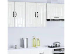 Discount vidaXL Küchen-Hängeschrank Lucca Hochglanz-Weiß Holzwerkstoff 853819 Küchenschränke