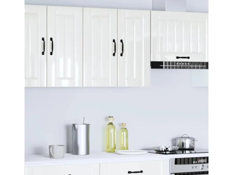 Discount vidaXL Küchen-Hängeschrank Lucca Hochglanz-Weiß Holzwerkstoff 853819 Küchenschränke