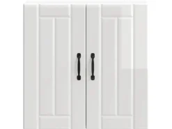 Discount vidaXL Küchen-Hängeschrank Lucca Hochglanz-Weiß Holzwerkstoff 853819 Küchenschränke