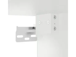 Best vidaXL Küchen-Hängeschrank mit Glastür Porto Hochglanz-Weiß 854009 Hochglanz Weiß