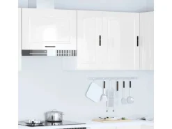Küchenschränke<vidaXL Küchen-Hängeschrank Porto Hochglanz-Weiß Holzwerkstoff 854019 Hochglanz Weiß