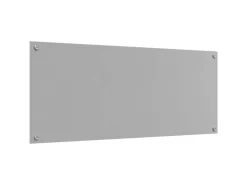 New vidaXL Küchenrückwand 120 x 50 x 0,6 cm Gehärtetes Glas 42001308 Hellgrau