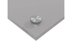 Küchenrückwände<vidaXL Küchenrückwand 100 x 50 x 0,6 cm Gehärtetes Glas 42001236 Hellgrau