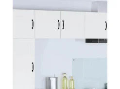 vidaXL Küchenwandschrank mit Regal 40 x 31 x 40 cm Holzwerkstoff 884514 Weiß
