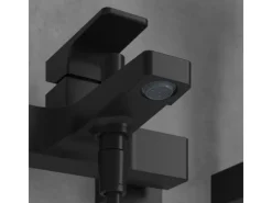 Outlet Einhebel-Badewannenarmatur Architectura Square in Matt Black Einhebelmischer
