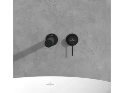 Clearance Villeroy & Boch Einhebel-Waschtischauslauf-Set Loop & Friends in Matt Black