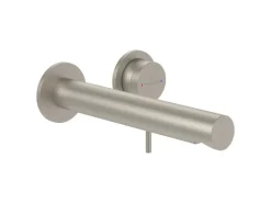 Best Einhebel-Waschtischauslauf-Set Loop & Friends in Brushed Nickel Matt Einhebelmischer