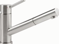 Villeroy & Boch Küchenarmatur Como Shower Hochdruck-Armatur Ausziehbare Brause Wassersparend Edelstahl Massiv