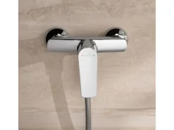 Villeroy & Boch Einhebelmischer<Oasis Duscharmatur Einhebel-Mischbatterie Rückflussschutz & Keramikkartusche Aufputzmontage Rund Chrom