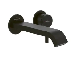 Discount Villeroy & Boch Waschtischauslauf-Set Dawn ohne Ablaufgarnitur in Matt Black