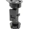 Hot Wagner Sockelverstellfuß Justierbar L 115-185 mm Schwarz 4 Stück Küchenschränke