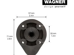 Hot Wagner Sockelverstellfuß Justierbar L 115-185 mm Schwarz 4 Stück Küchenschränke