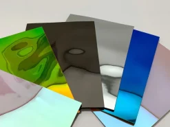 Sale WALLFACE 27743 OCEAN Rainbow Wandpaneel Metall-Optik Holographisch Grün 2600 mm x 1000 mm x 8,24 mm 2,6 m2 Grün Kühlschränke