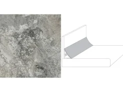 New Wandabschlussleiste Plus 59 x 3 cm (JK 583) Jurakalk Grün-Grau