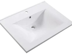 Clearance Waschbecken Rave 70 cm Weiß Einhebelmischer