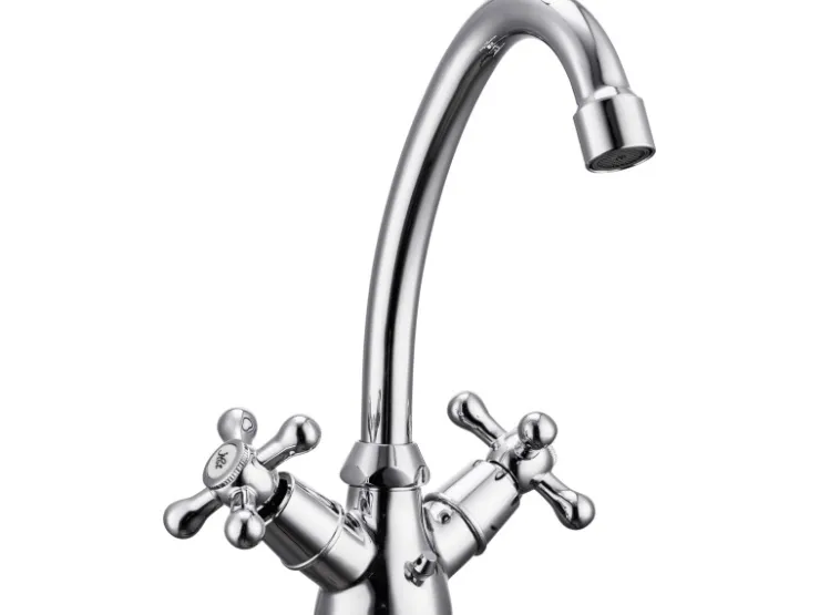 Zweigriffarmatur<Waschtischarmatur Taruma Chrom