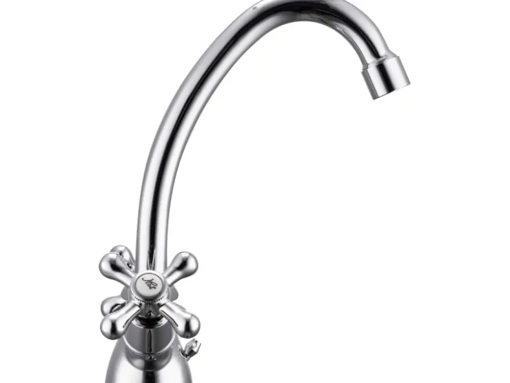Zweigriffarmatur<Waschtischarmatur Taruma Chrom