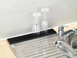 Wenko Abtropfgestelle|Schneidebretter<Abtropfmatte Slim 42 cm Schwarz