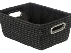 Best Aufbewahrungskorb Chromo Black 28 cm x 12 cm x 19,5 cm Vorratsdosen