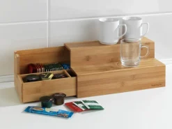 Clearance Wenko Bambus Treppe für Kaffee und Tee 33 cm x 17,5 cm x 15 cm