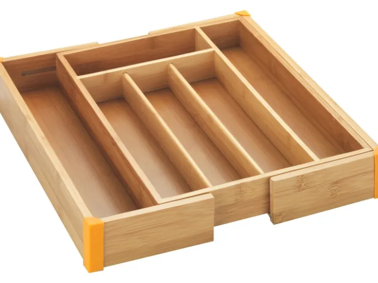 Wenko Besteckkästen<Besteckkasten Bambus Ausziehbar 25,7-38,5 cm x 5,1 cm x 35,7 cm