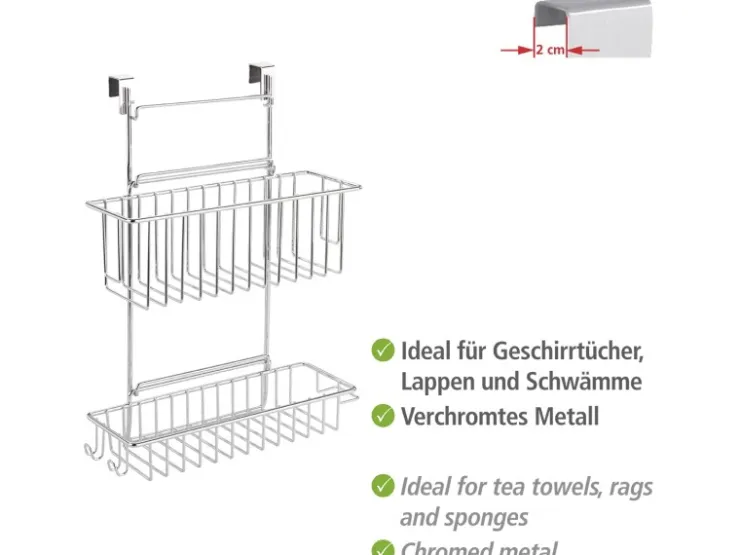 Wenko Küchen-Ordnungssysteme|Küchenregale<Einhängregal Flexi mit 2 Ablagen