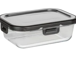 New Glas Frischhaltedose Steel Black Outdoor Kitchen 0,6 l Vorratsdosen|Vorratsbehälter