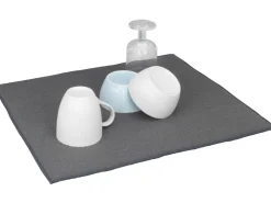 Wenko Pfannen|Küchenhelfer<Mikrofaser Abtropfmatte Miko 47 cm x 40 cm Grau