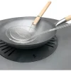 Clearance Wok-Set 3-teilig Edelstahl 56 cm x 35 cm x 12 cm Pfannen