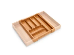 Sale Zeller Besteckkasten Ausziehbar Bambus/HDF 6,5 cm x 35 cm x 43 cm Natur