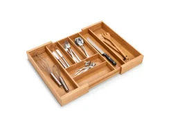 Sale Zeller Besteckkasten Ausziehbar Bambus/HDF 6,5 cm x 35 cm x 43 cm Natur