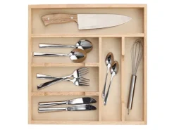 Online Zeller Besteckkasten Gummibaum 6 cm x 43 cm x 34 cm Natur