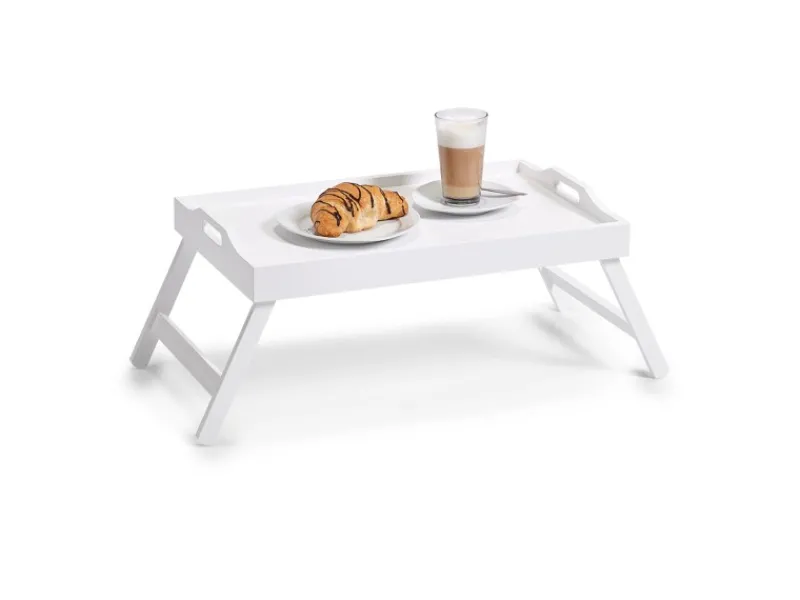 Clearance Betttablett MDF 27 cm x 35,5 cm x 56,5 cm Weiß Küchenhelfer