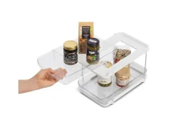 Online Zeller Etagenregal Kunststoff 23,5 cm x 21,3 cm x 33,3 cm Transparent
