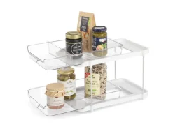 Online Zeller Etagenregal Kunststoff 23,5 cm x 21,3 cm x 33,3 cm Transparent