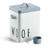Zeller Futterdose Woof Metall 23,4 cm x 16,2 cm x 25,8 cm Weiß