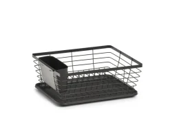 Outlet Zeller Geschirrabtropfständer Metall/Kunststoff 14,5 cm x 30,5 x 37 cm Schwarz