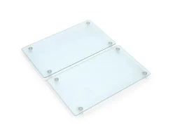 Zeller Schneidebretter|Kochfelder<Glasschneideplatten-Set 2-teilig Transparent