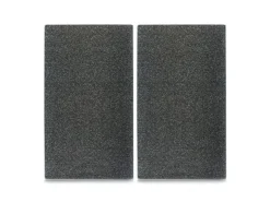 Zeller Schneidebretter<Herdabdeck-/Schneideplatten-Set Granit-Optik 2-teilig Anthrazit